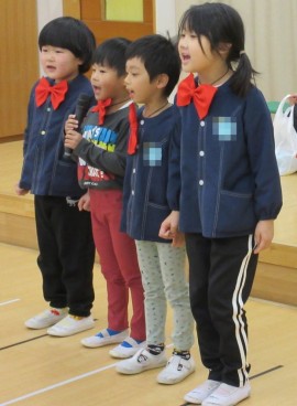 12月の誕生会ありました(乳児・幼児)