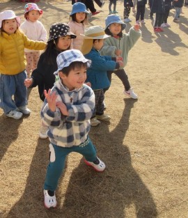 ある日の朝の体操の様子