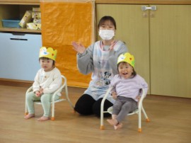 ３月の誕生会ありました(乳児)