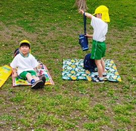 春季遠足のつづき(年中・年長)
