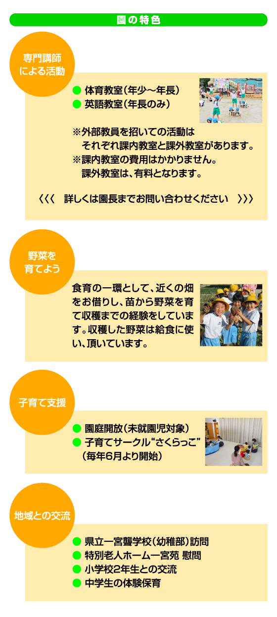 園の特色